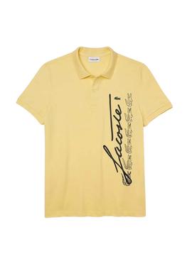 Polo Lacoste Regular Fit Giallo per Uomo