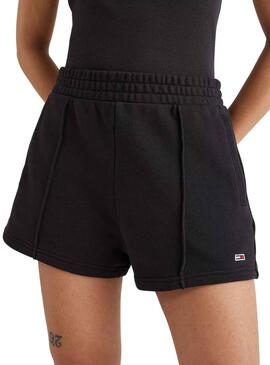Short Tommy Jeans Essential Nero per Donna