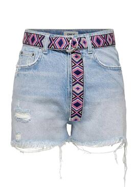 Short Jeans Only Robin Vintage Blu per Donna