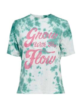 T-Shirt Only  Tania Tie Dye Verde per Donna