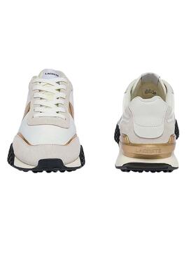 Sneaker Lacoste L Spin Biancos e Gold Uomo