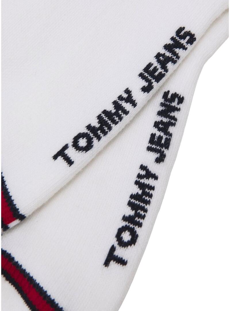 Pack 2 Calzini Tommy Jeans Cavigliere Bianco