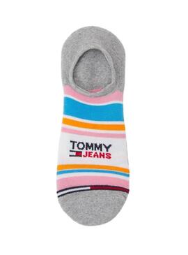 Calzini Tommy Jeans Invisibile Strisce Multi Donna