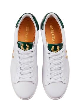 Sneaker Fred Perry Spencer Bianco Verde Uomo
