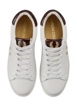 Sneakers Fred Perry Spencer Bianco Burdeos Uomo