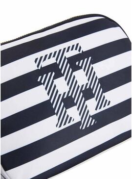 Borsa A Tracolla Tommy Hilfiger Strisce Blu Navy per Donna