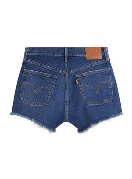 Short Jeans Levis 501 Original Blu per Donna