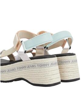 Sandali Tommy Jeans Wedge Oxygen Multicolor