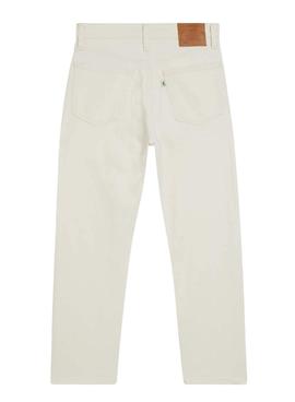 Jeans Levis 501 Crop Bianco per Donna