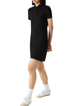 Vestito Lacoste Polo Nero per Donna