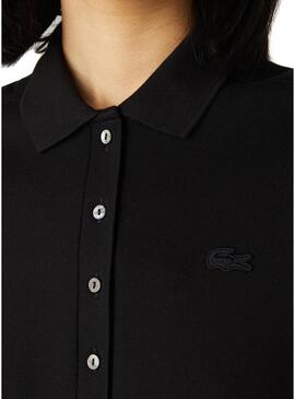 Vestito Lacoste Polo Nero per Donna