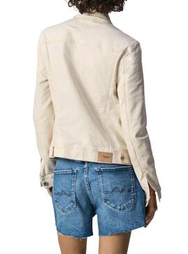 Giubbotto Denim Pepe Jeans Beige dell'usato Donna