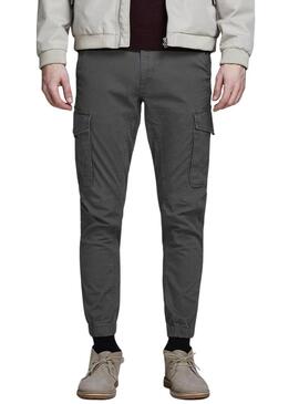 Pantaloni Jack & Jones Paul Flake Cargo Grigio