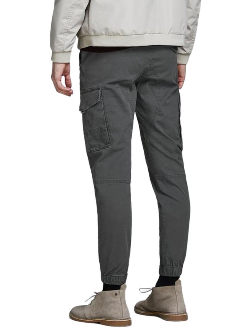 Pantaloni Jack & Jones Paul Flake Cargo Grigio