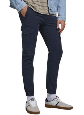 Pantaloni Jack & Jones Paul Flake Cargo Blu Navy