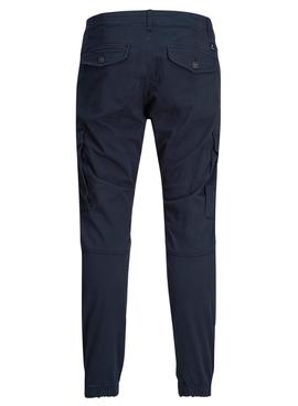 Pantaloni Jack & Jones Paul Flake Cargo Blu Navy