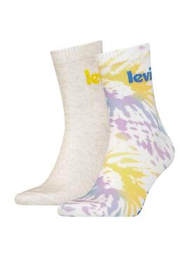 Pack 2 Calzini Levis Tie Dye Multicolor Unisex