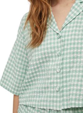 Camicia Vila Gingsie 2/4 Turchese Donna