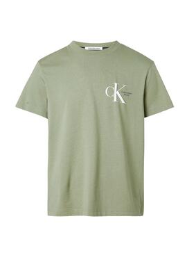 T-Shirt Calvin Klein Dynamic Verde Uomo