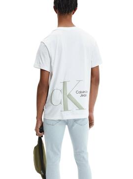 T-Shirt Calvin Klein Dynamic Bianco per Uomo