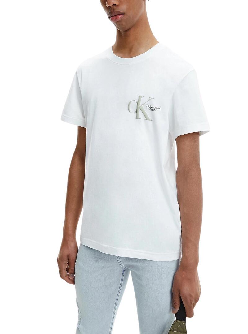 T-Shirt Calvin Klein Dynamic Bianco per Uomo