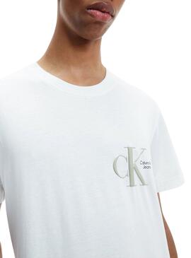 T-Shirt Calvin Klein Dynamic Bianco per Uomo