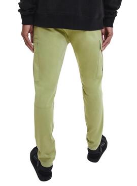 Pantaloni Calvin Klein Cargo Verde Uomo