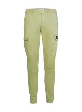 Pantaloni Calvin Klein Cargo Verde Uomo