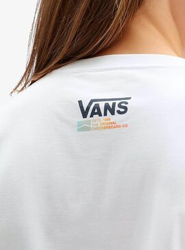 T-Shirt Vans Surf Dino Bianco Per Bambino