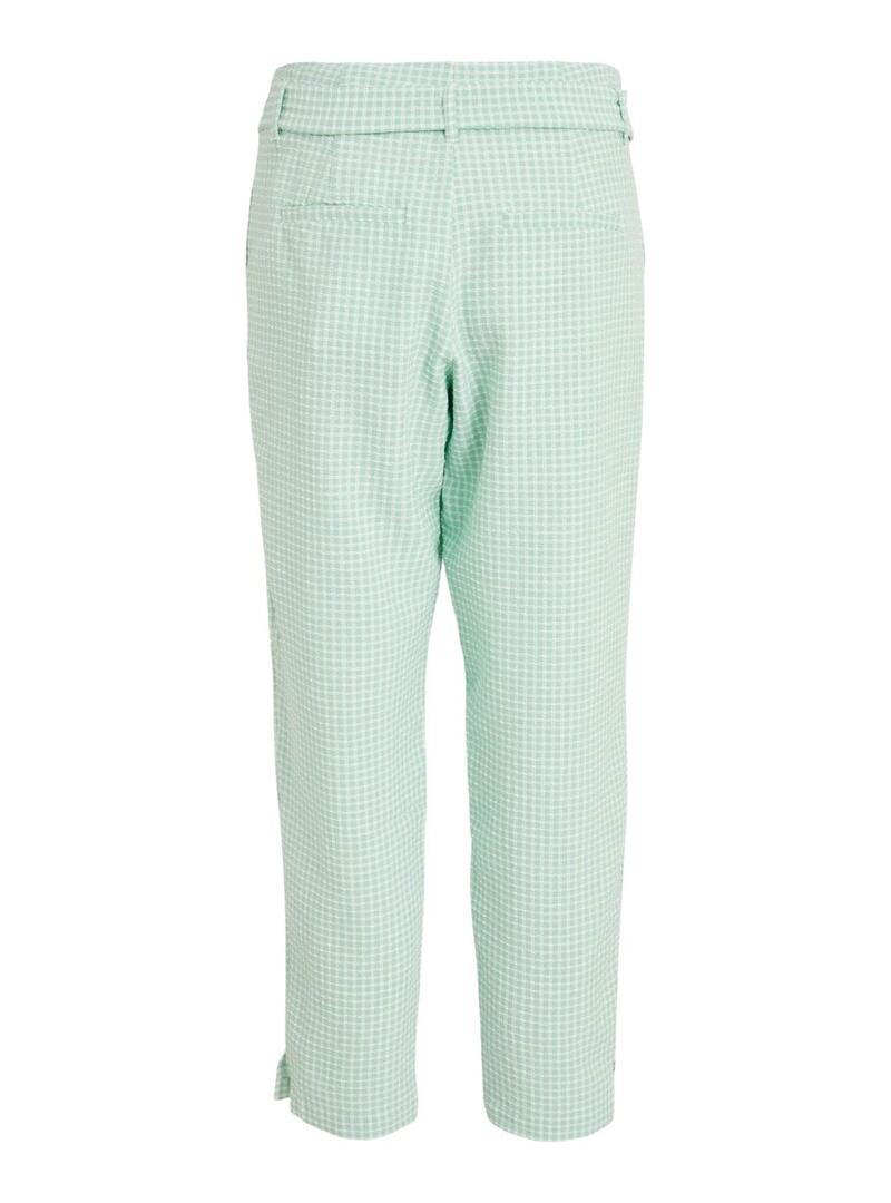 Pantaloni Vila Laidas 7/8 Turquesa Donna