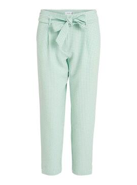 Pantaloni Vila Laidas 7/8 Turquesa Donna