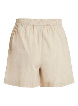 Short Vila Chellie HW Beige per Donna