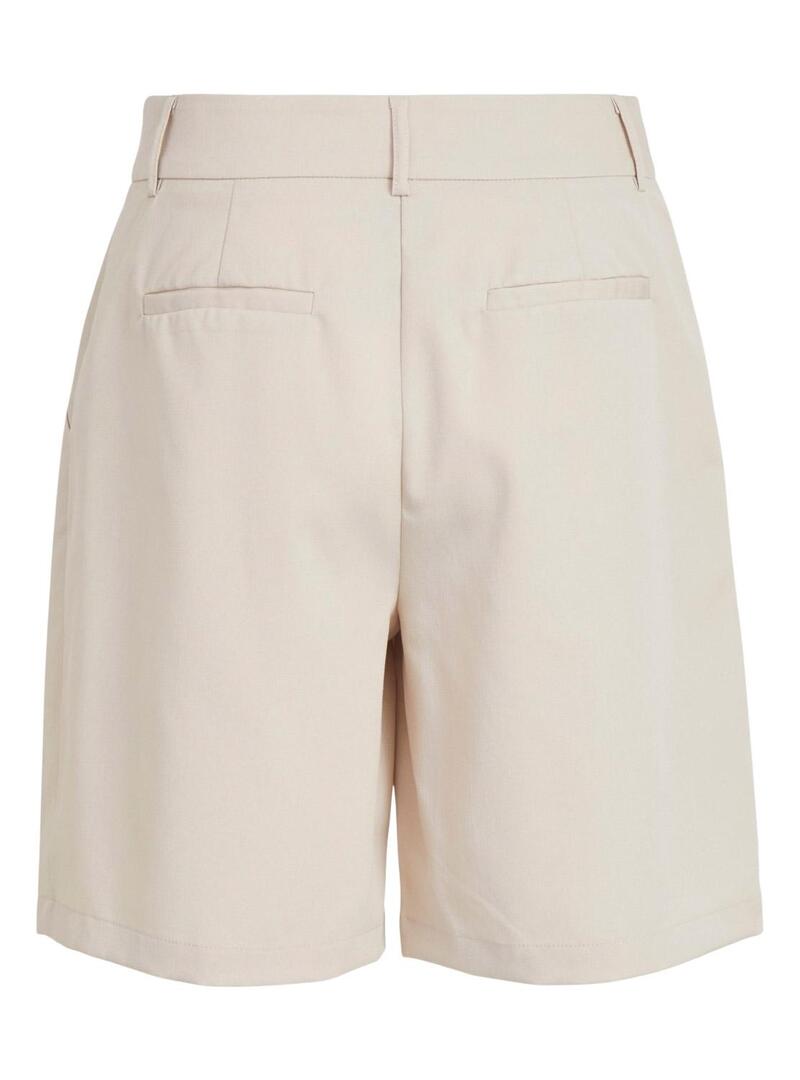 Short Vila Marisa Long Beige per Donna