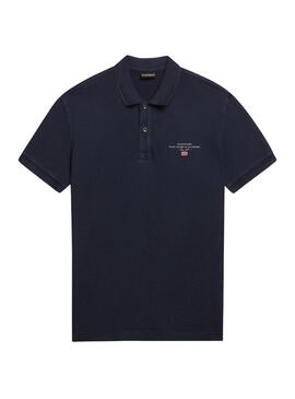 Polo Napapijri Elbas Blu Navy per Uomo