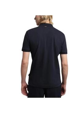 Polo Napapijri Elbas Blu Navy per Uomo