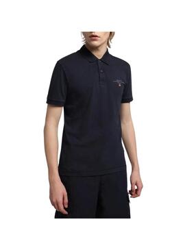 Polo Napapijri Elbas Blu Navy per Uomo