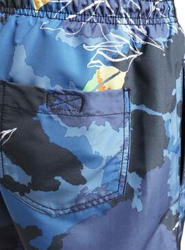Costume Da Bagno Velo Napapijri Stampato Blu per Uomo