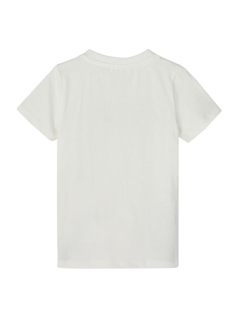 T-Shirt Name It Frido Ready Bianco per Bambina