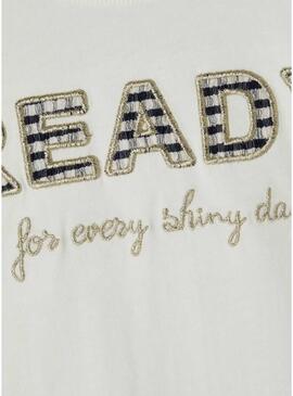 T-Shirt Name It Frido Ready Bianco per Bambina