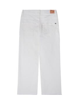 Pantaloni Pepe Jeans Grace Culotte Bianco per Bambina