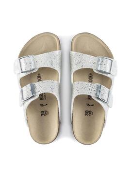 Sandali Birkenstock Arizona Argento per Bambina