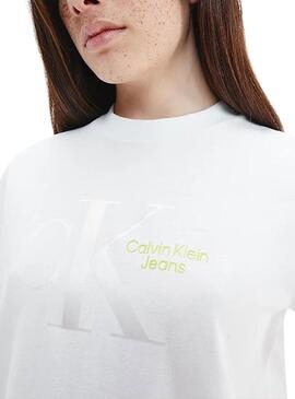 Vestito Calvin Klein Dynamic Bianco per Donna