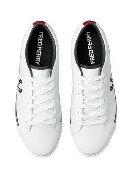 Sneaker Fred Perry Baseline Perf Bianco Uomo