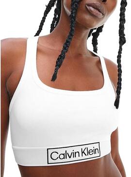 Reggiseno Calvin Klein Unlined Bianco per Donna