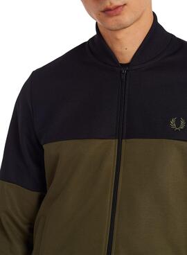 Giacca Fred Perry Track Colorblock per Uomo