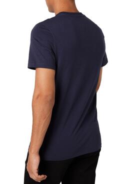 T-Shirt Tommy Jeans Contrast Pocket Blu Navy Uomo