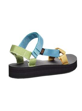 Sandali Teva Midform Universal Metal Blue Donna