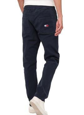 Pantalonies Tommy Jeans Ethan Garment Blu Navy Uomo