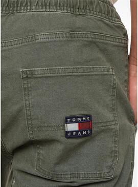 Pantaloni Tommy Jeans Ethan Garment 
 Verde Uomo