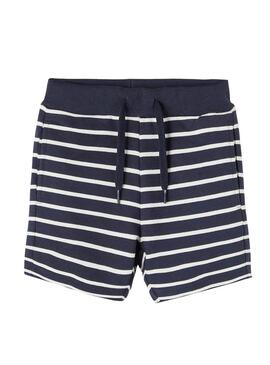 Bermudas Name It Jilan Blu Navy e Bianco per Bambino